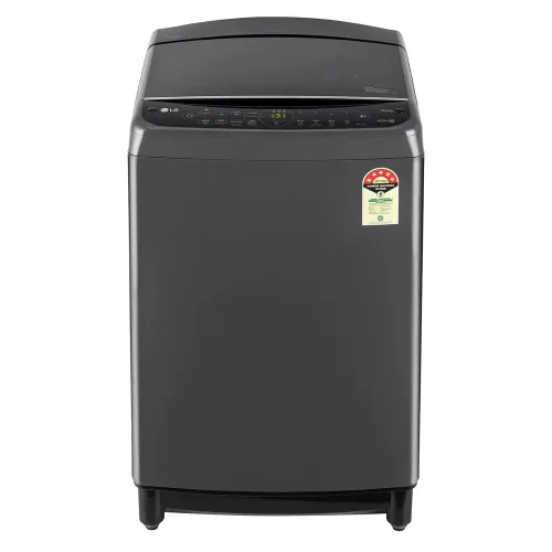 LG 12 Kg Fully Automatic Top Load Washing Machine with Turbo Drum | In-built Water Heater | Jet Spray+ | LG ThinQ with Wi-Fi (THD12SWM, Middle Black)