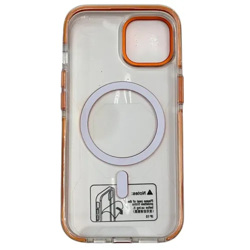 Alfred Victor Clear Case With Orange Rim For iPhone 15