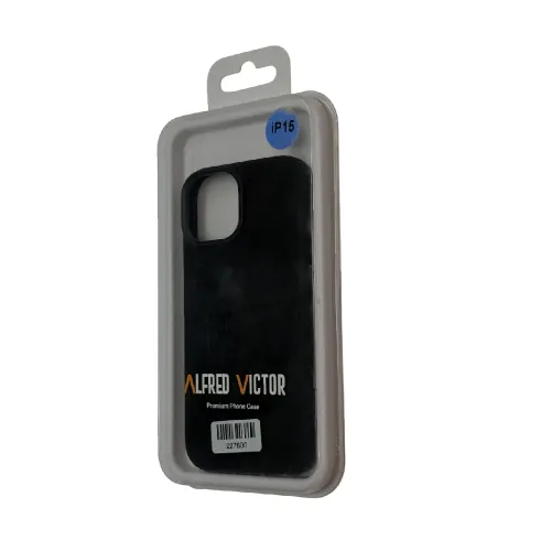Alfred Victor Fabric Case For iPhone 15 (Black)