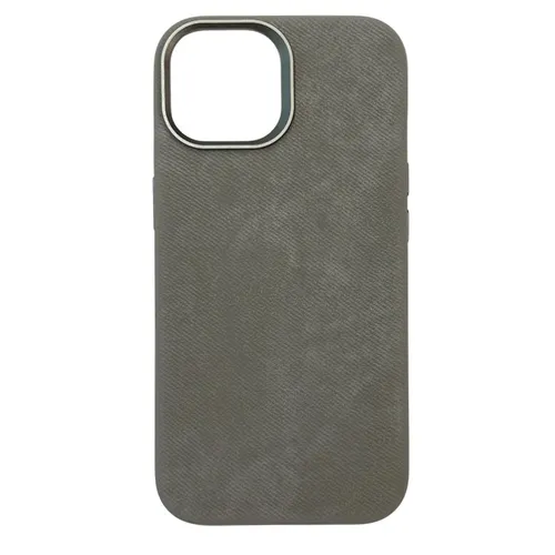 Alfred Victor Fabric Case For iPhone 15 (White)
