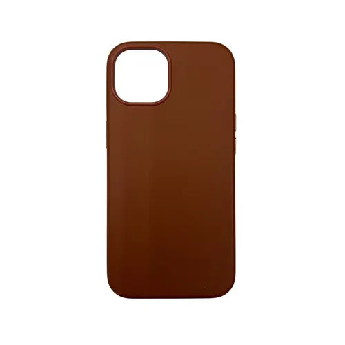 Alfred Victor Faux Leather With Magsafe Case For iPhone 15 (Brown)
