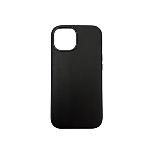 Alfred Victor Faux Leather With Magsafe Case For iPhone 15 (Black)