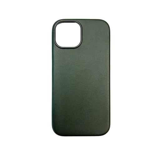 Alfred Victor Faux Leather With Magsafe Case For iPhone 15 (Green)