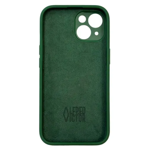 Alfred Victor Silicon Case For iPhone 15 (Green)