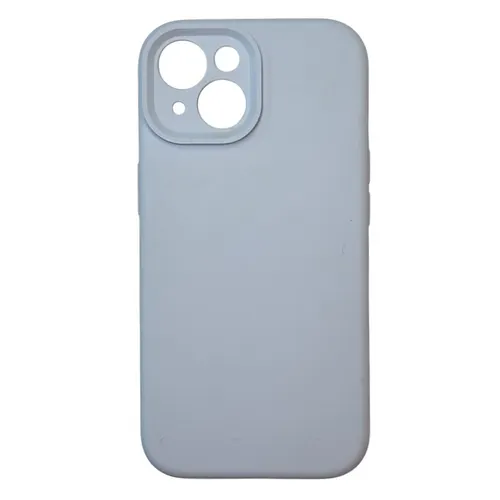 Alfred Victor Silicon Case For iPhone 15 (Light Blue)