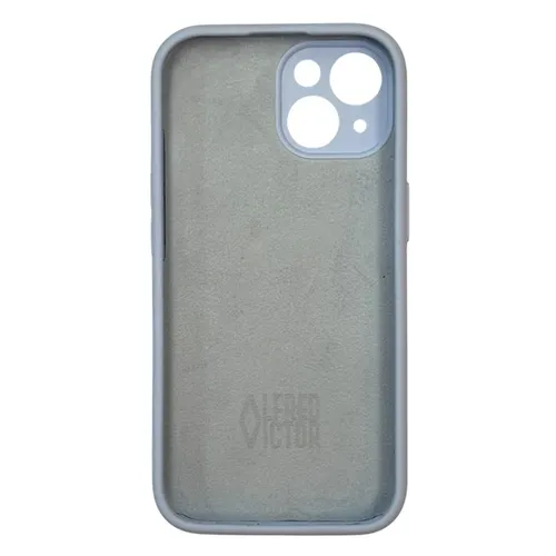Alfred Victor Silicon Case For iPhone 15 (Light Blue)