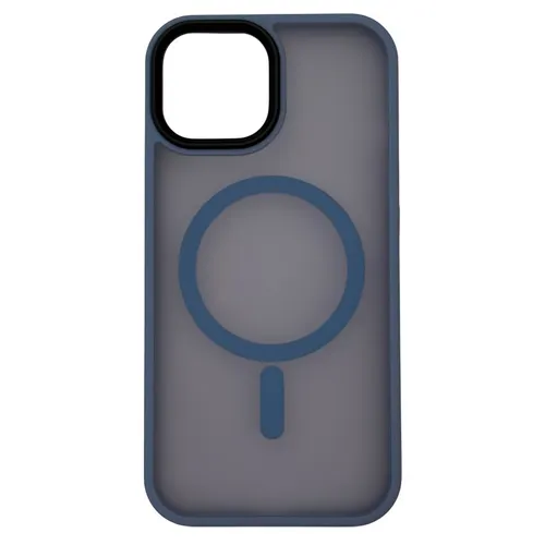 Alfred Victor Translucent Case For iPhone 15 (Grey/Blue)