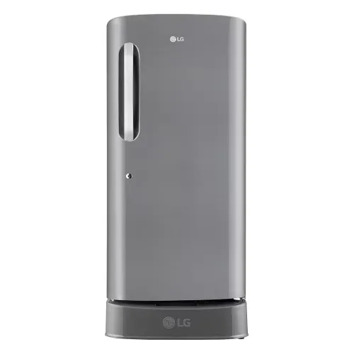 LG 210 Litres 4 Star Direct Cool Single Door Refrigerator with Fastest Ice Making | Anti-Bacterial Gasket | Base Stand Drawer (GL-D231APZY, Shiny Steel)