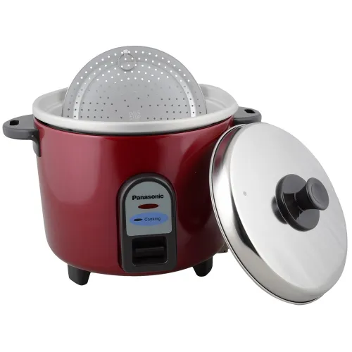 Panasonic SR-WA10E(Z9) Electric Rice Cooker with 1 Litre cooking capacity | Automatic cooking (Red)