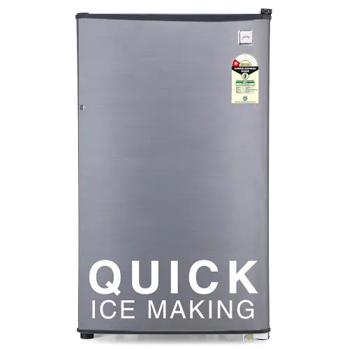 Godrej 97 Litres 1 Star Direct Cool Single Door Refrigerator | Jumbo Vegetable Tray | Large Bottle Space (RD Champ 114A WPF ST GR, Steel Grey)