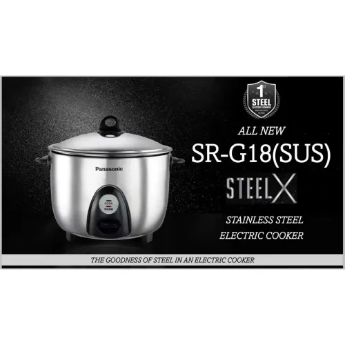 Panasonic Stainless Steel Automatic Electric Rice Cooker with 1.8 Liter | â?00 Watts (Silver) 8 Panasonic Stainless Steel Automatic Electric Rice Cooker with 1.8 Liter | â?00 Watts (Silver)