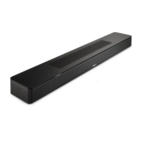 Bose Smart Soundbar with AI Dialogue mode, Bose TrueSpace technology, Microphone, HDMI eARC/Bluetooth/Wi-Fi/Airplay/Optical Connectivity - Black