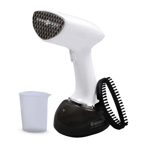 Balzano Portable Handheld 1700W Garment Steamer with 360ml Tank | 30s Heat-Up | 28g Continuous Steam | Horizontal/Vertical Use | Easy Refill (White)
