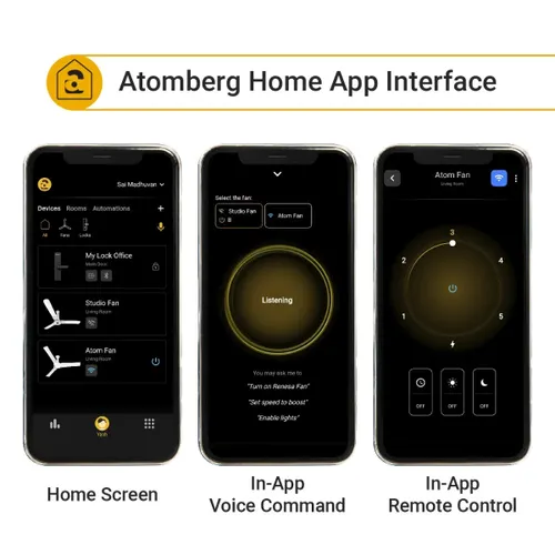 Atomberg Renesa Smart Plus 1200 mm BLDC Ceiling Fan with IoT, Remote Control & LED Indicators | Pearl White 6 Atomberg Renesa Smart Plus 1200 mm BLDC Ceiling Fan with IoT, Remote Control & LED Indicators | Pearl White