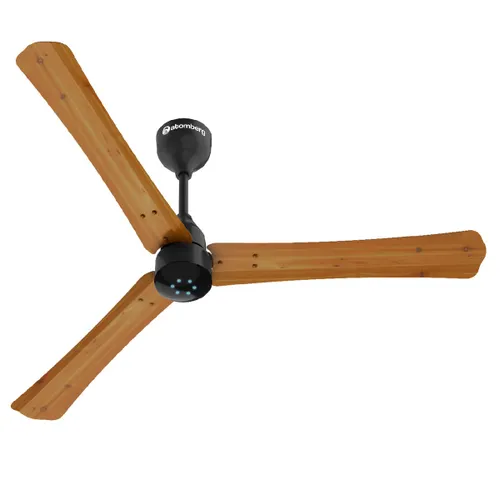 Atomberg Renesa Plus 1200 mm BLDC Ceiling Fan with Remote Control & LED Indicators | Golden Oakwood