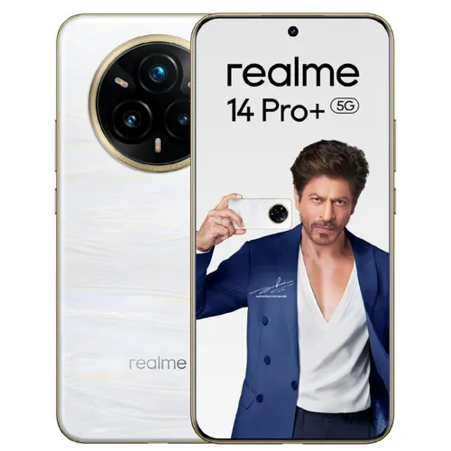 realme 14 Pro Plus 5G (8GB RAM, 128GB Storage) | Snapdragon 7s Gen 3 | 6000mAh Battery | 50MP Triple Rear Camera | Pearl White