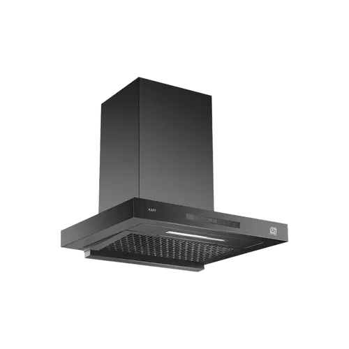 KAFF ASHPRO 60 Chimney with 1400 m3/h Suction Capacity | BLDC Motor | Energy Saving Frosted LED | Filter Less (Black)