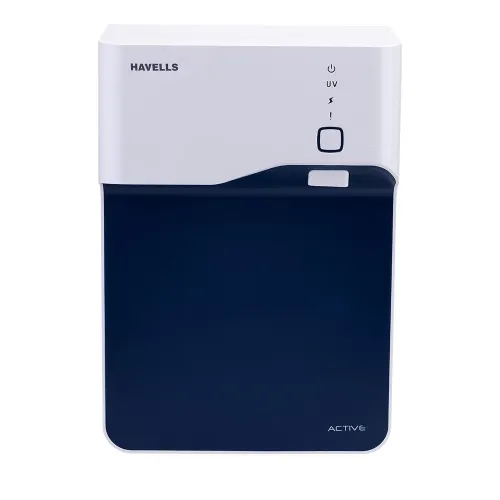 Havells Active Water Purifier with 4 Stages of UV Purification | Self Diagnostic & Process Alerts | Purification Monitoring (Navy Blue, White)
