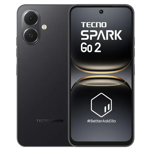 Tecno Spark Go 2 4G (4GB RAM, 64GB Storage) | Unisoc T7250 | 5000mAh Battery | Smarter with Tecno AI | Ink Black