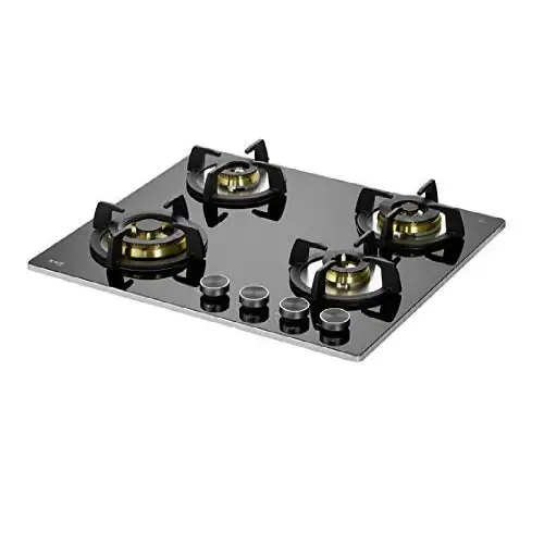 Kaff Built In Hob | Heavy Duty Cast Iron Pan Support Customized for Indian Cooking | Auto Electric Ignition (BLH 604)