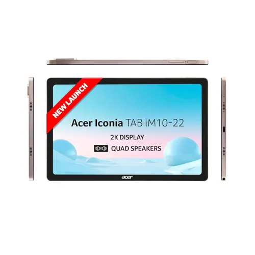 Acer Iconia Tab iM10-22 Tab 10.36 Inch (26.31 cm) 2K IPS Display/ Helio G99/ 6GB RAM + 128GB Storage/ 16MP Rear + 8MP Front Camera/ Wi-Fi + 4G LTE/ Android 14 (Gold)