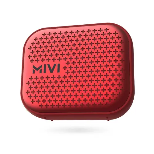 Mivi Roam 2 Portable Speaker with Bluetooth Version v5.0, Upto 24 Hours Playtime, Water Proof (Red)