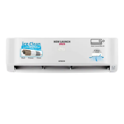 Hitachi 1.8 Ton 2 Star Fixed Speed Split AC | 100% Copper | Ambience Light | Anti Corrosive Coating (Senpai 3200FL, RAS.B222PCAIBA1 | White) 2025 Model