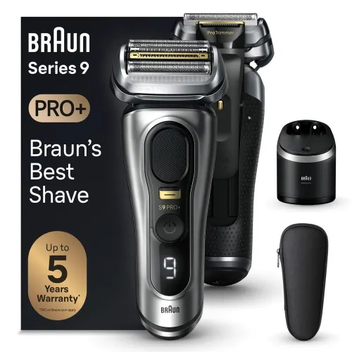 Braun Wet & Dry Electric Shaver for Men with Autosense Technology | Gentle on Skin | Effective on Tough Beards | Precision Trimmer | Advanced German Engineering (BRAUNSHAVER-SERIES9567)