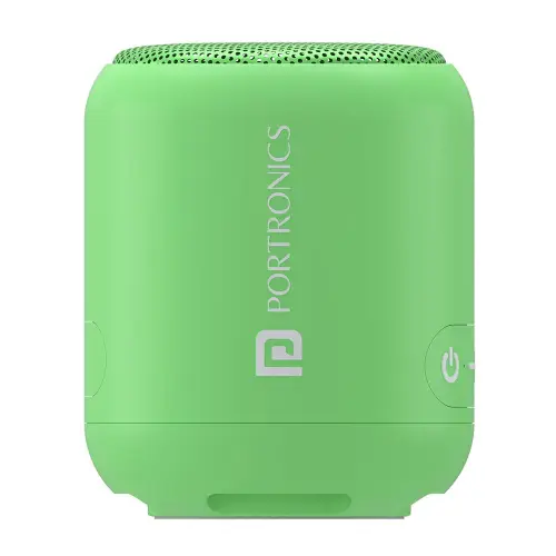Portronics SoundDrum 1 Portable Bluetooth Speaker with Multiple Bluetooth Connectivity, 8 to 10 Hours of Playback time (Green)