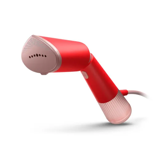 Philips 5000 Series Handheld Garment Steamer with 2 Steam Setting | 24 g/min Continuous Steam Rate | Detachable 120 ml Water Tank (STH5020/40, Red)