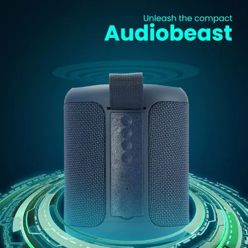 Portronics SoundDrum P 20W Portable Bluetooth Speaker with Type C Charging, 6-7 hrs Playback Time (Blue) 4 Portronics SoundDrum P 20W Portable Bluetooth Speaker with Type C Charging, 6-7 hrs Playback Time (Blue)