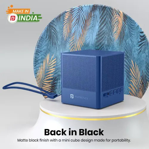 Portronics Bounce 2 5W Portable Bluetooth Speaker with in-Built FM Radio, 5 hours Playtime, 1000mAh Battery (Blue) 5 Portronics Bounce 2 5W Portable Bluetooth Speaker with in-Built FM Radio, 5 hours Playtime, 1000mAh Battery (Blue)
