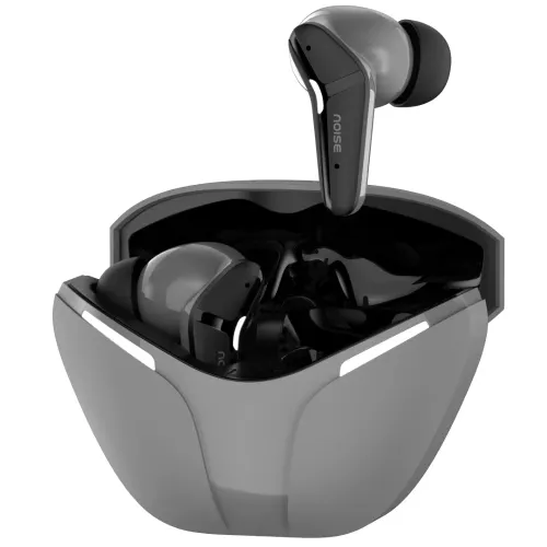 Noise Buds MVP 102 True Wireless Earbuds with 60H Playtime, 40ms Ultra Low Latency, Quad Mic System, Breathing LED, Dual Device Pairing (Rogue Grey)