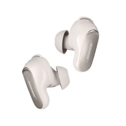 Bose QuiteComfort Ultra Earbuds with Simple Touch Controls, Bluetooth V5.3, World Class Noise Cancellation (White Smoke)