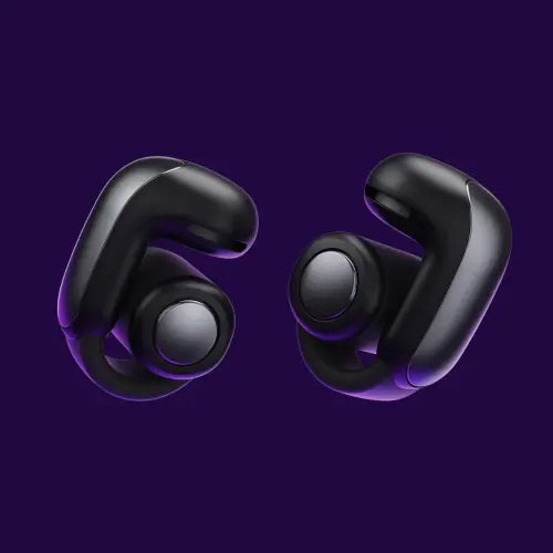 Bose Ultra Open Earbuds with IPX4 Water Resistance, Auto Volume, Seamless connection, Button Controls (Black)