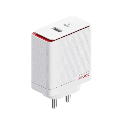 OnePlus SUPERVOOC 100W Dual Ports Power Adapter, White 4 OnePlus SUPERVOOC 100W Dual Ports Power Adapter, White