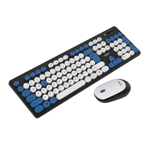 EVM WLKM-045 Wireless Keyboard and Mouse Combo (White)
