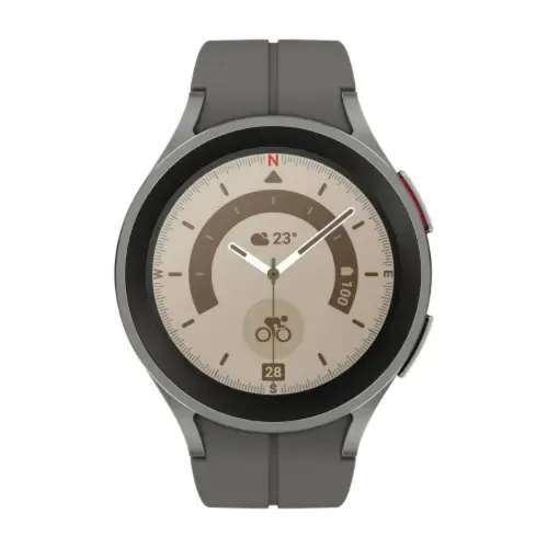 Store Display Unit - Samsung Galaxy Watch5 Pro 45mm Bluetooth Smart Watch with GPS Route Tracking SM-R920NZTAINU (Grey Titanium)