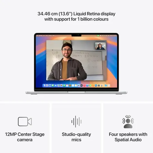 Apple Macbook Air M4 Chip/ 13.6 Inch/ 34.46 cm/ 16GB/ 256GB - Silver MW0W3HN/A 3 Apple Macbook Air M4 Chip/ 13.6 Inch/ 34.46 cm/ 16GB/ 256GB - Silver MW0W3HN/A