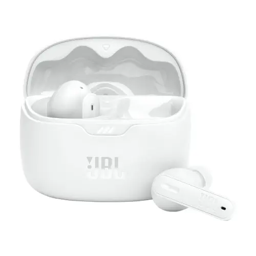 JBL Tune Beam True wireless Noise Cancelling Earbuds with 6mm drivers, JBL Pure Bass Sound (White)
