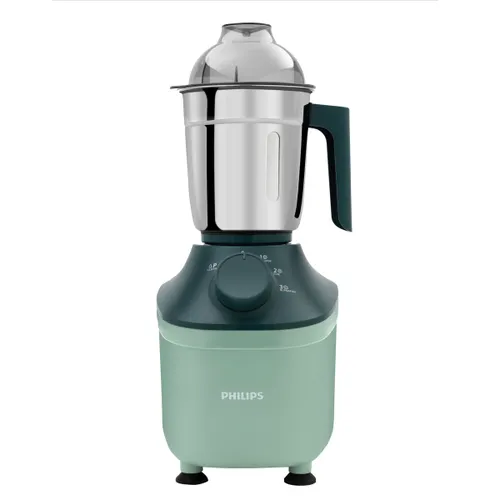 PHILIPS 800 Watt 3 Jars Mixer Grinder with MicroGrind Technology, Stainless Steel Blades, (HL7773/02, Green)