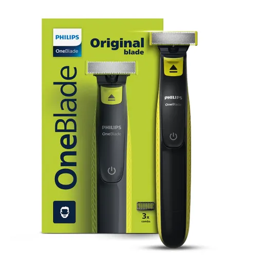Philips OneBlade Hybrid Trimmer and Razor with 2x Powerful Motor, Dual Protection Technology, 45 min Run Time (QP2724/10)