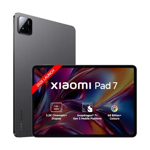 Xiaomi Pad 7 Android Tab 11.2 Inch (28.44 cm) 3.2K Crystal-Clear Display/ Snapdragon 7+ Gen 3/ 12GB RAM + 256GB Storage/ 13MP Rear + 8MP Front Camera/ Wi-Fi/ Xiaomi HyperOS 2 (Grey)