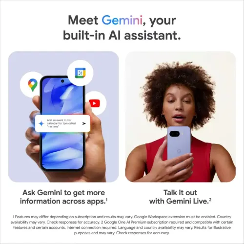 Google Pixel 9a 5G (8GB RAM, 256GB Storage) | Google Tensor G4 | 5100mAh Battery | Smarter with Google Gemini AI | Iris 4 Google Pixel 9a 5G (8GB RAM, 256GB Storage) | Google Tensor G4 | 5100mAh Battery | Smarter with Google Gemini AI | Iris