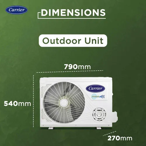 Carrier 2 Ton 3 Star Flexicool Inverter Split AC | Coppper | 6 in 1 Convertible | HD and PM 2.5 Filter | White) 2025 Model 5 Carrier 2 Ton 3 Star Flexicool Inverter Split AC | Coppper | 6 in 1 Convertible | HD and PM 2.5 Filter | White) 2025 Model