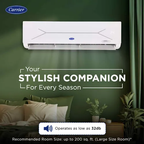 Carrier 2 Ton 3 Star Flexicool Inverter Split AC | Coppper | 6 in 1 Convertible | HD and PM 2.5 Filter | White) 2025 Model 6 Carrier 2 Ton 3 Star Flexicool Inverter Split AC | Coppper | 6 in 1 Convertible | HD and PM 2.5 Filter | White) 2025 Model