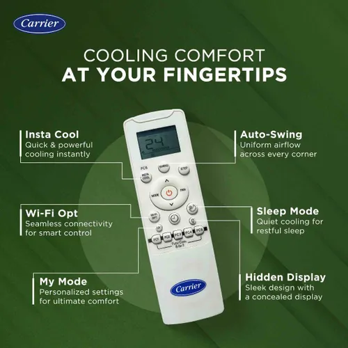 Carrier 2 Ton 3 Star Flexicool Inverter Split AC | Coppper | 6 in 1 Convertible | HD and PM 2.5 Filter | White) 2025 Model 7 Carrier 2 Ton 3 Star Flexicool Inverter Split AC | Coppper | 6 in 1 Convertible | HD and PM 2.5 Filter | White) 2025 Model