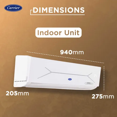 Carrier 1 Ton 5 Star Flexicool Inverter Split AC | Coppper | 6 in 1 Convertible | HD and PM 2.5 Filter | White) 2025 Model 5 Carrier 1 Ton 5 Star Flexicool Inverter Split AC | Coppper | 6 in 1 Convertible | HD and PM 2.5 Filter | White) 2025 Model