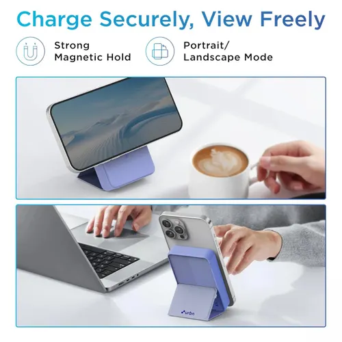 URBN 10000 mAh Stand Magsafe Power Bank with 15W Wireless Charging | 20W Wired Charging | Magtag Ring (Ultramarine) 6 URBN 10000 mAh Stand Magsafe Power Bank with 15W Wireless Charging | 20W Wired Charging | Magtag Ring (Ultramarine)