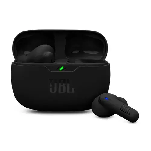 JBL Wave Beam 2 Wireless Earbuds with Pure Bass sound, Up to 40 Hours Battery Life, Fast Pair, 4 Mics, IP54 Certified Earbuds and IPX2 Charging Case (Black)